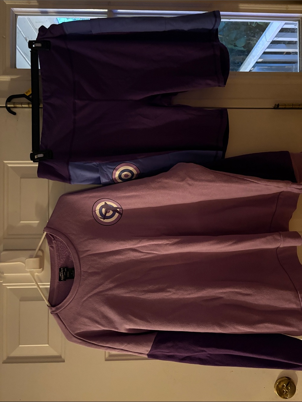 Her Universe Marvel Hawkeye Purple Two-Tone Top and Shorts Set